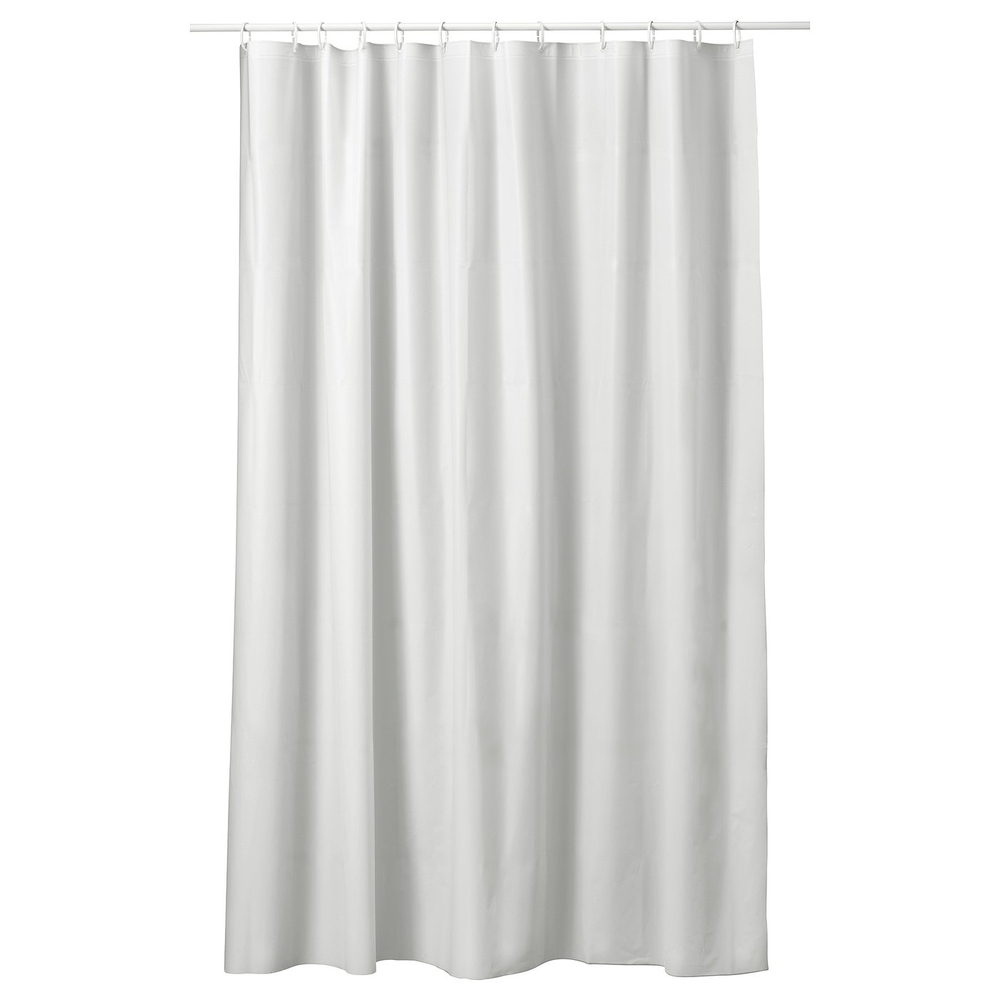 IKEA NORDRÖNN  (ИКЕА НОРДРЁНН)  -  Штора для ванной - белая 180x200 см