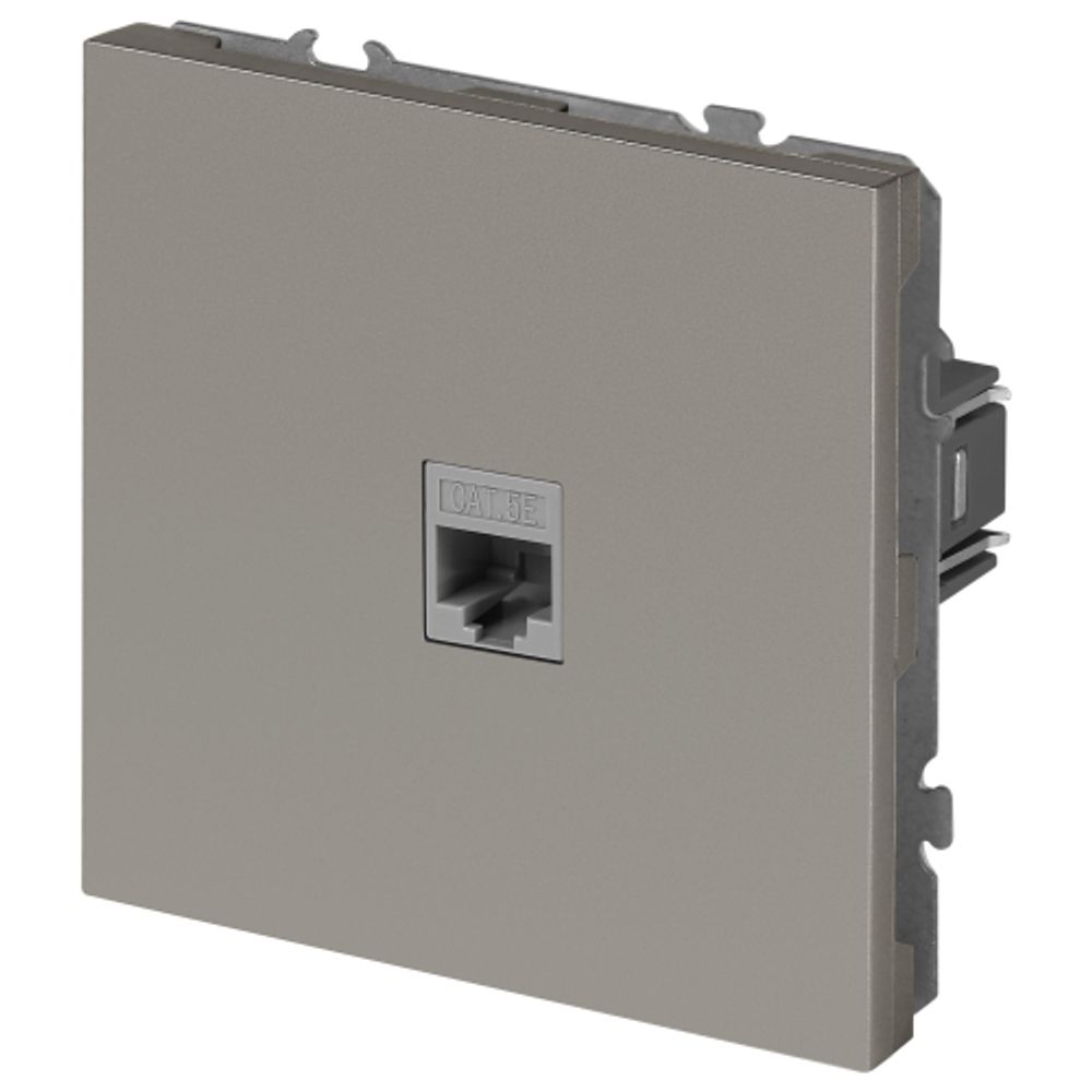 Розетка ЭРА Galaxy 15-3107-07 информационная RJ45 IP20 титан | Эра Galaxy