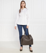 Сумка-шопер + поясная сумка Guess - коричневый(HWPQ69 95290)