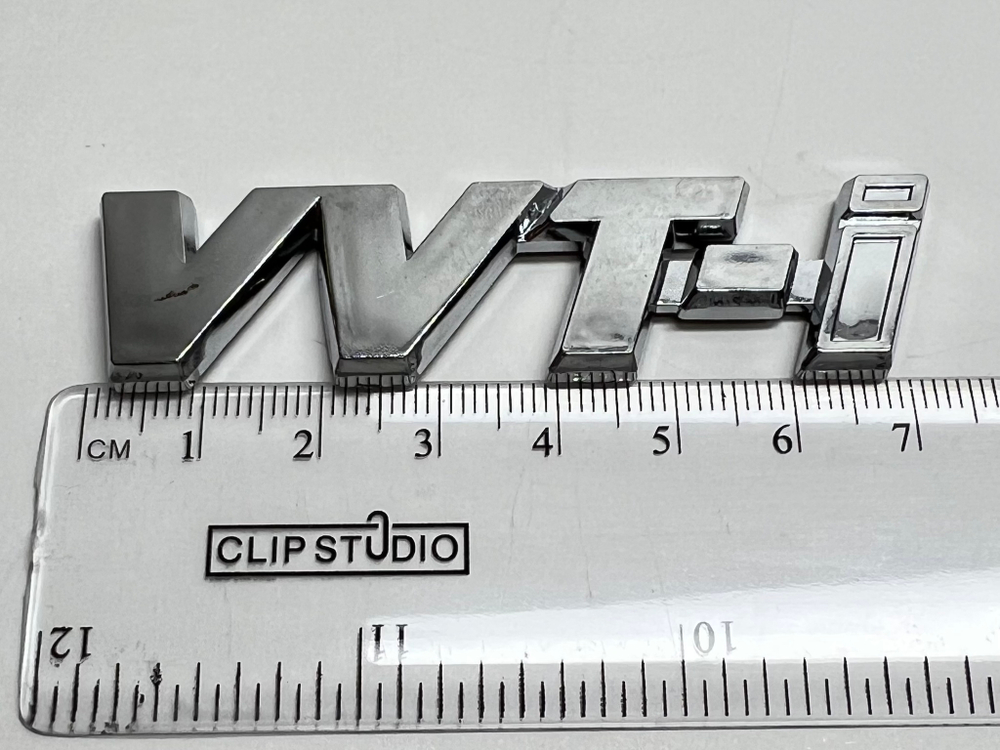 HH-998 / VVT-i / Логотип (шильдик, надпись, эмблема) "VVT-i" 7 см для крышки багажника / решетки радиатора / капота (1 шт.)