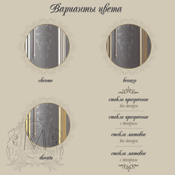 Душевая дверь Migliore Diadema ML.DDM-22.581.TR.DO 80xH195 см, стекло прозрачное/декор R (DX)
