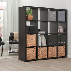 IKEA BULLIG  (ИКЕА БУЛЛИГ)  -  Контейнер - бамбук/коричневый 32x35x33 см