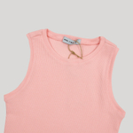 Ribbed Crop Top Crystal Rose