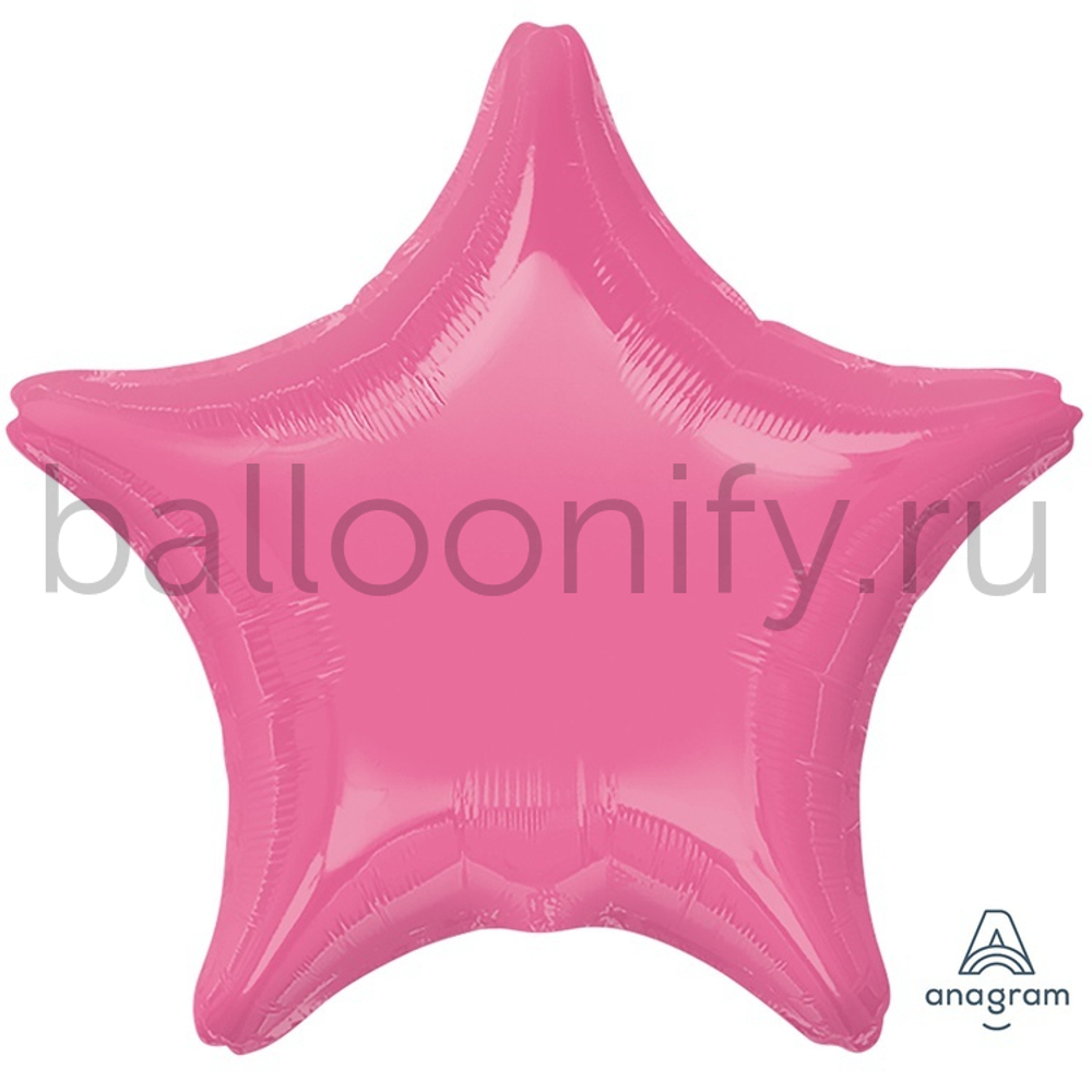 Фольгированная фигура, звезда, 19"/48СМ Пастель Rose