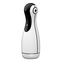 Белый вибромастурбатор с имитацией орального секса Amovibe Good Night Squeezing, Sucking & Vibrating Masturbator
