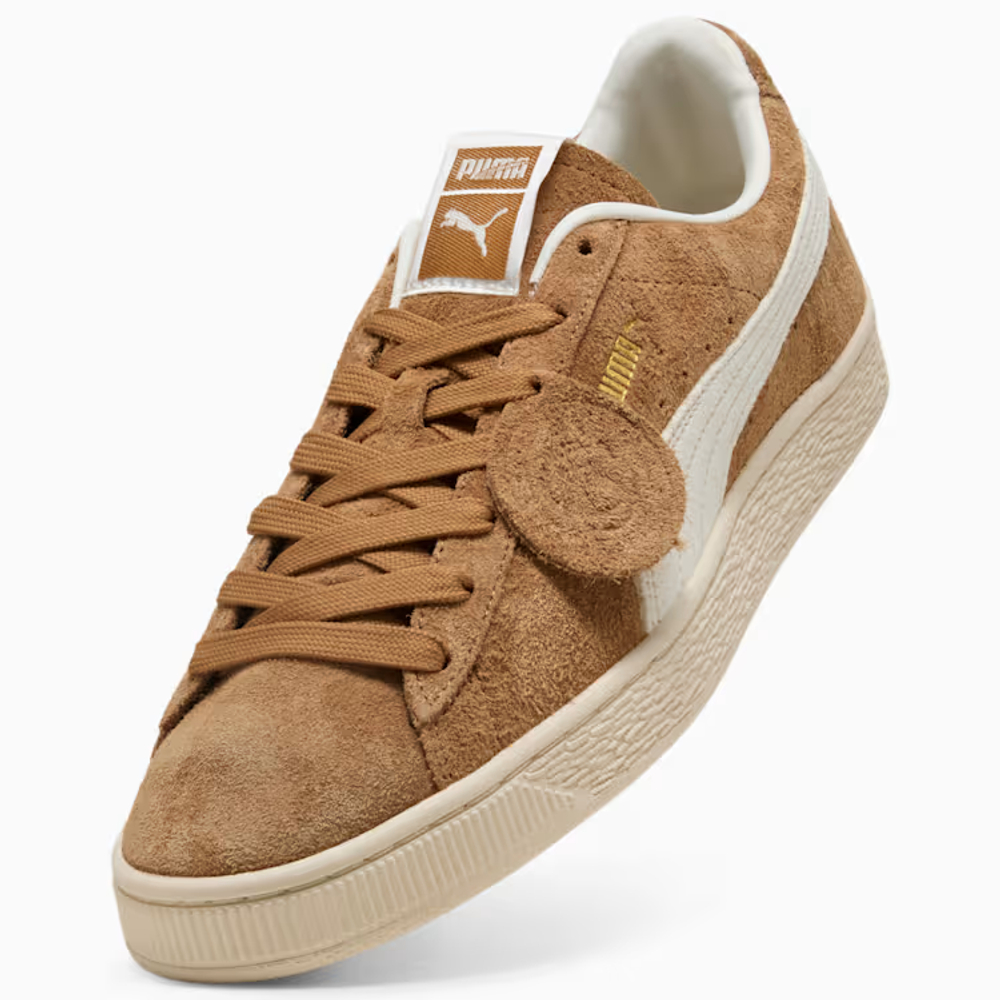 PUMA Замшевые кроссовки Suede, светло-коричневый/белый