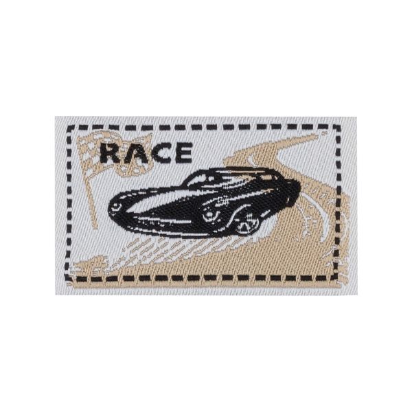 Нашивка полиэстер, 10 шт, 03-1 race 3х5 см, Gamma HNP-3