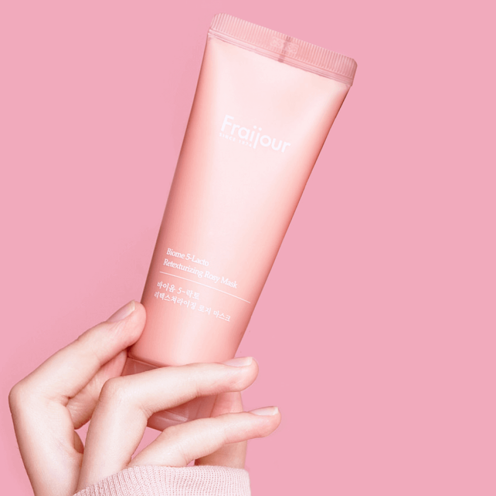 Обновляющая глиняная маска для лица с пробиотиками Fraijour Biome 5-Lacto Retexturizing Rosy Mask 75 г