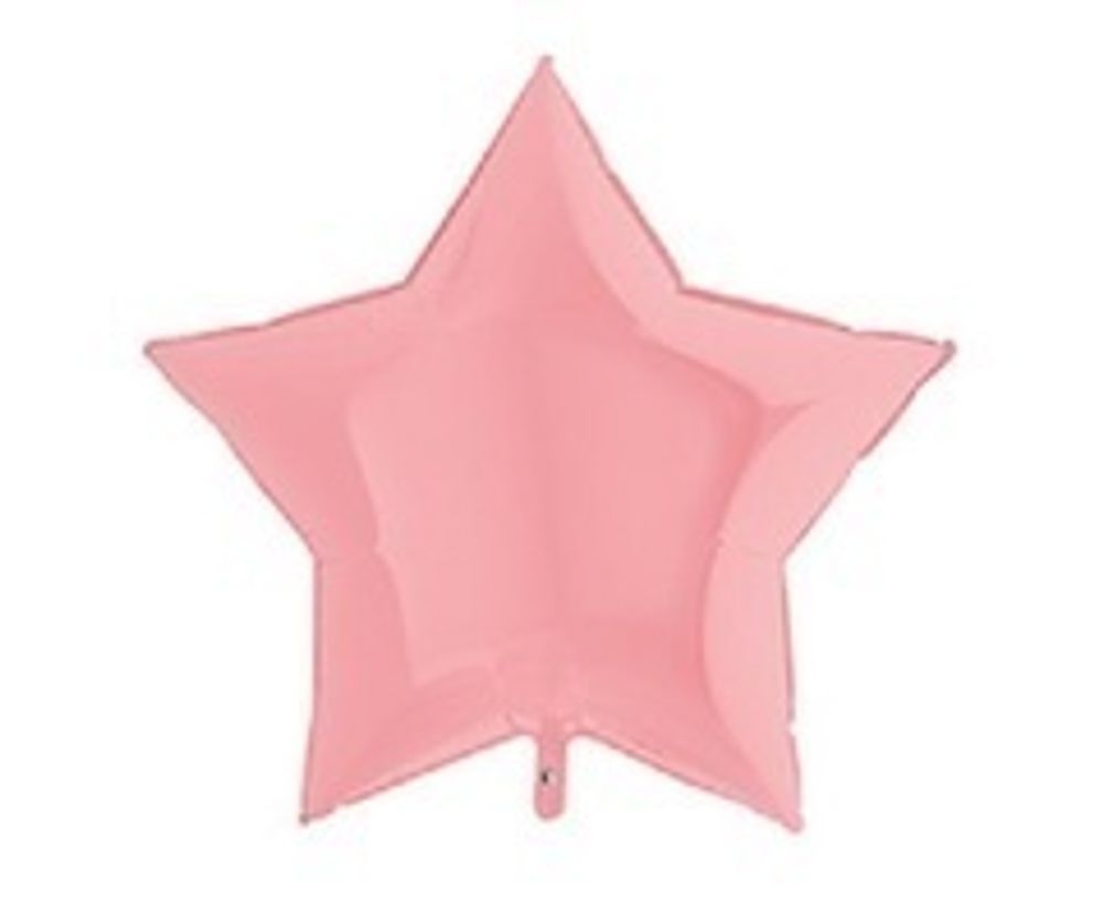 G Шар звезда 36" / 91 см Пастель Matte Pink (матовый розовый) (БГ-150)