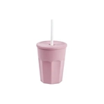 Стакан с трубочкой DRINA Okta Plus 0,25л розовый