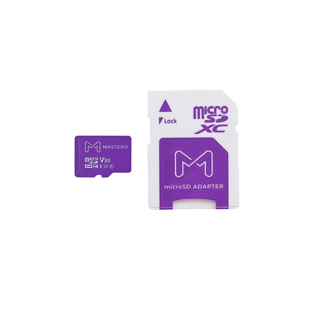 Карта памяти Mastero 512Гб microSDXC, C10/UHS-I U3, с адаптером SD (MB-512-MSD)