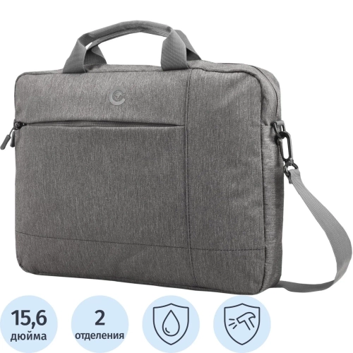 Сумка для ноутбука 15.6, Continent, серая, CC-211 Grey