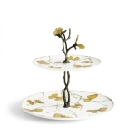 Этажерка двухъярусная Butterfly Ginkgo (28 см)
