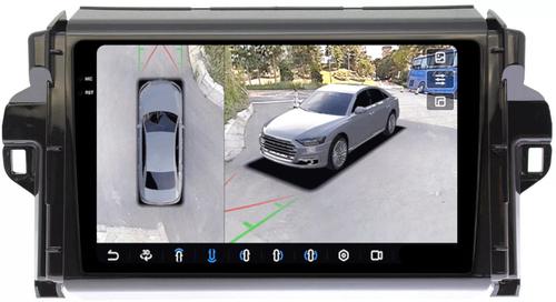Магнитола для Toyota Fortuner 2015-2022 - FarCar BX3055M-360 монитор 9.5" 2K QLED на Android 13, Быстрая, CarPlay, 4G SIM-слот, 4 камеры в комплекте