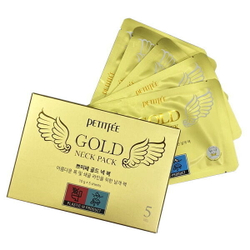Маска-патч для области шеи и зоны декольте Petitfee Gold Neck Pack, 1патч (10г)