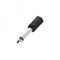 Adam Hall K3AMF2JM2 - адаптер TRS 3.5 mm mono (F) - TRS 6.3 mm mono (M), черный