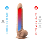 Телесный фаллоимитатор 26,6см на присоске с мошенкой SilexD the Original Super Soft Silicone Dildo 10" Model 1