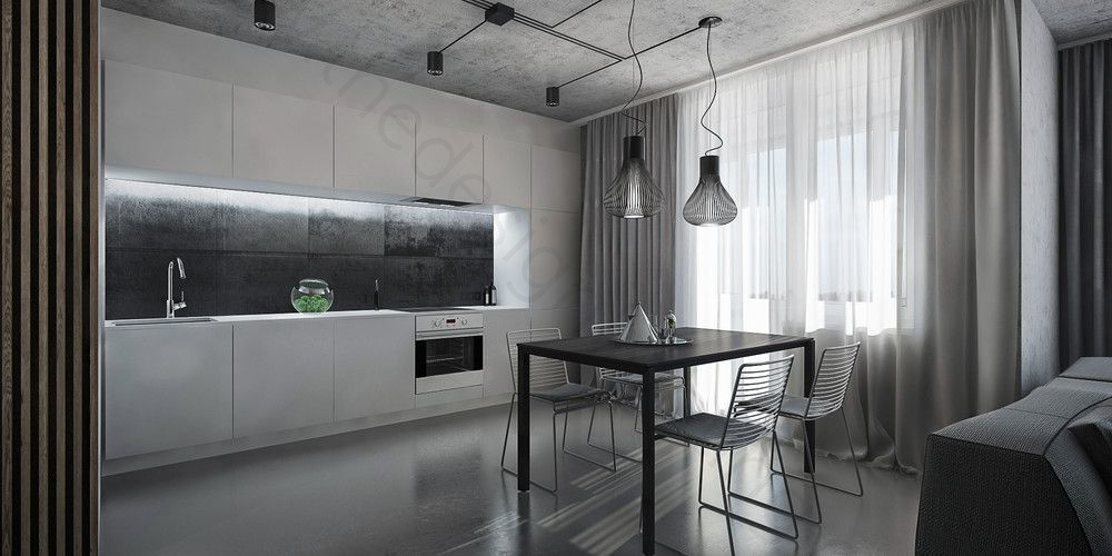 Pendant design lamp  Chasen S2 by Flos (Black)