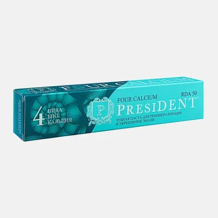 Зубная паста President Four Calcium 75г