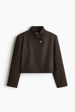 Блейзер из твида со смесью шерсти - H&M