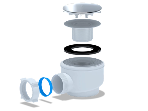 E510C Сифон Ани д/душ под 1 1/2"*60 хром