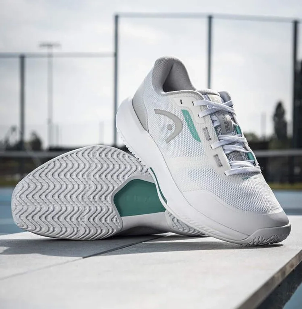 Женские теннисные кроссовки Head Revolt Evo 5.0 - white/light grey