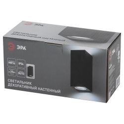 Декоративная подсветка ЭРА WL38 BK MR16/GU10 (2 шт.), черный, для интерьера, фасадов зданий | Фасадная декоративная подсветка