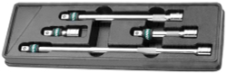 S60H4304S Набор удлинителей 1/2"DR с фиксатором, 75-375 мм, 4 предмета