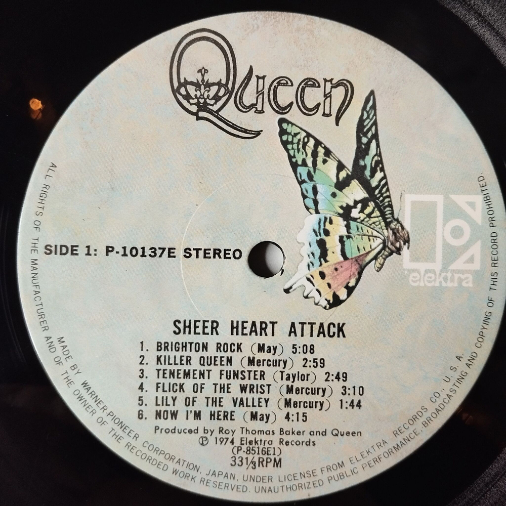 Винтажная виниловая пластинка LP Queen Sheer Heart Attack (Japan 1975) (No Obi) In The Lap Of The Gods