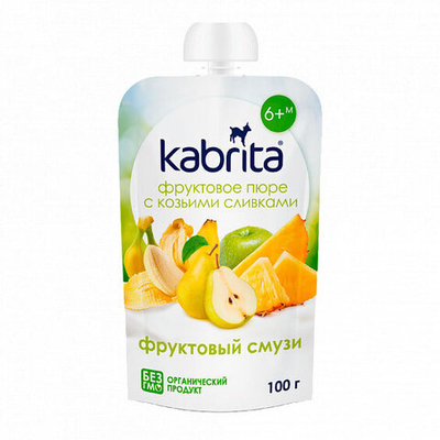 Пюре фруктовое Kabrita Фруктовое смузи (6+) 100 г