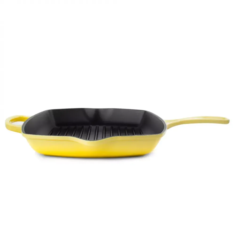 Чугунная сковорода-гриль Le Creuset, 26 см, Желтая - 3