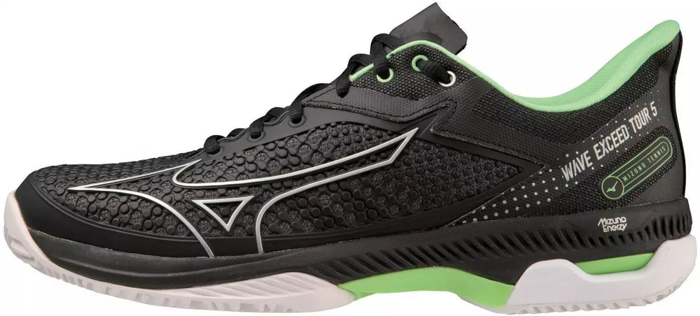 Мужские кроссовки теннисные Mizuno Wave Exceed Tour 5 AC - черный