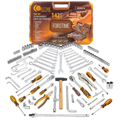 Набор инструментов 142 пр.1/4''3/8''1/2''(6-гр.)(4-32мм) FORSTIME FT-41421-5