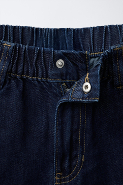 ZARA ДЖИНСОВЫЕ ШОРТЫ BAGGY, ИНДИГО