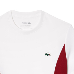 Мужская теннисная футболка Lacoste Tennis x Novak Djokovic T-Shirt - белый