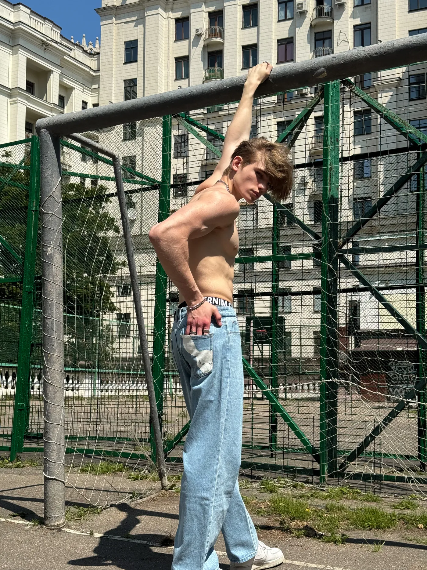 Голубые джинсы "Лето"