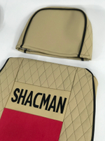 Чехлы Премиум стеганные кожа + аликанте вышивка SHACMAN X3000 SH01 Польша