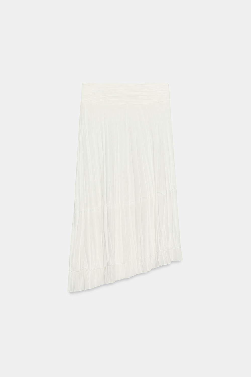 ЮБКА АСИММЕТРИЧНОГО КРОЯ ИЗ МЯТОЙ ТКАНИ — ZARA