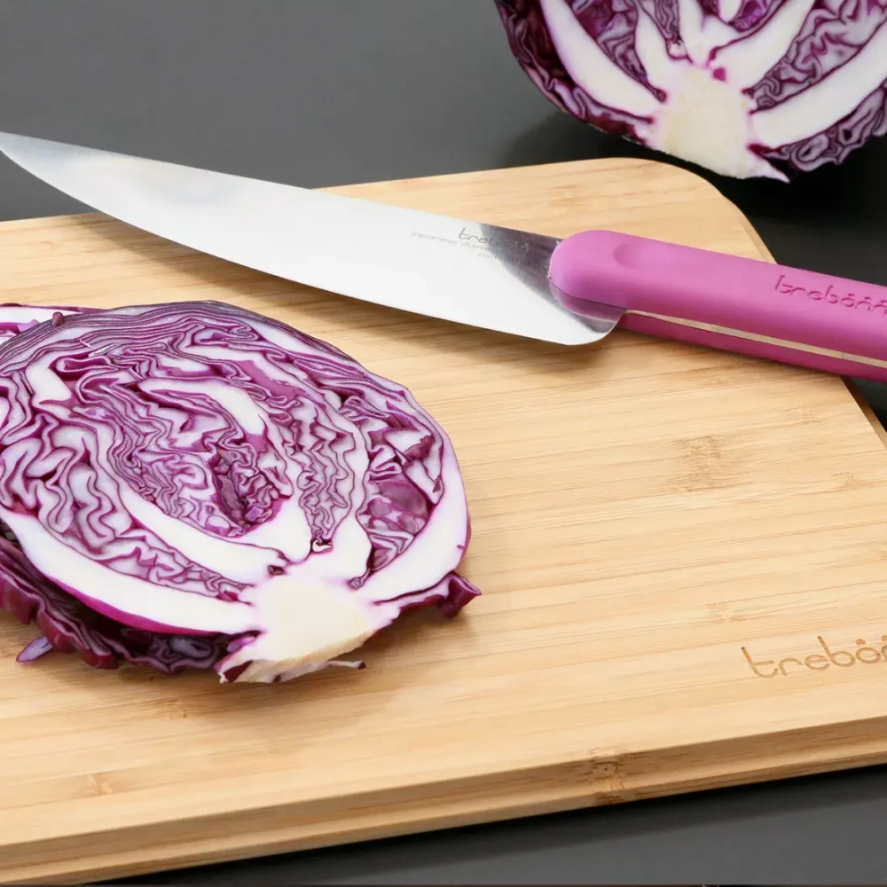 Нож кухонный поварской 18см Trebonn Chopping boards and Knives фиолетовый