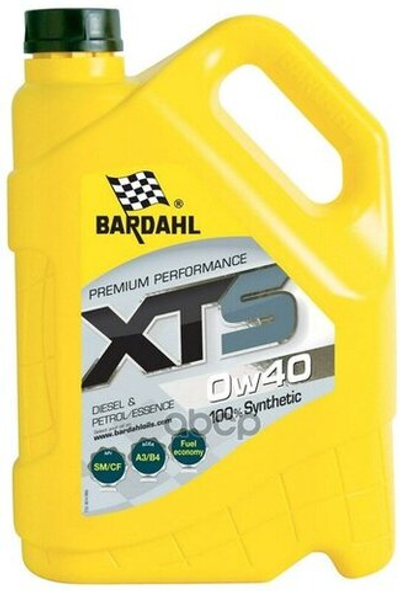 Масло моторное Bardahl XTS 0W-40 A3/B4 синтетическое 5 л 36143