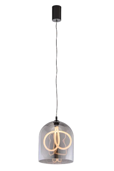 Светильник подвесной светодиодный NewRgy 794MD/L BK+SMOKE, 10 Вт, чёрный
