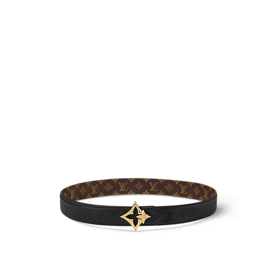 Двухсторонний ремень Louis Vuitton Flowergram 30 мм