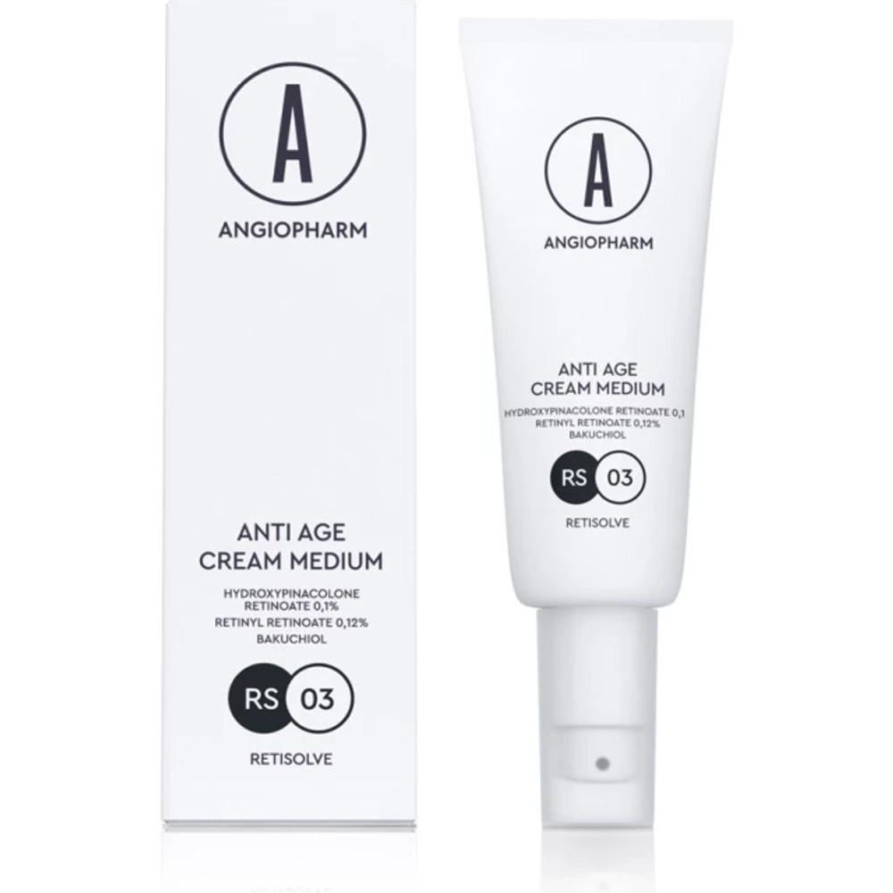 ANGIOPHARM КРЕМ ОМОЛАЖИВАЮЩИЙ С КОМПЛЕКСОМ РЕТИНОИДОВ MEDIUM, 50 Мл | RETISOLVE ANTI AGE CREAM MEDIUM