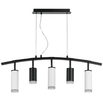 Подвесной светильник 5*GU10 LR7353728630 чёрный/белый Rullo Lightstar