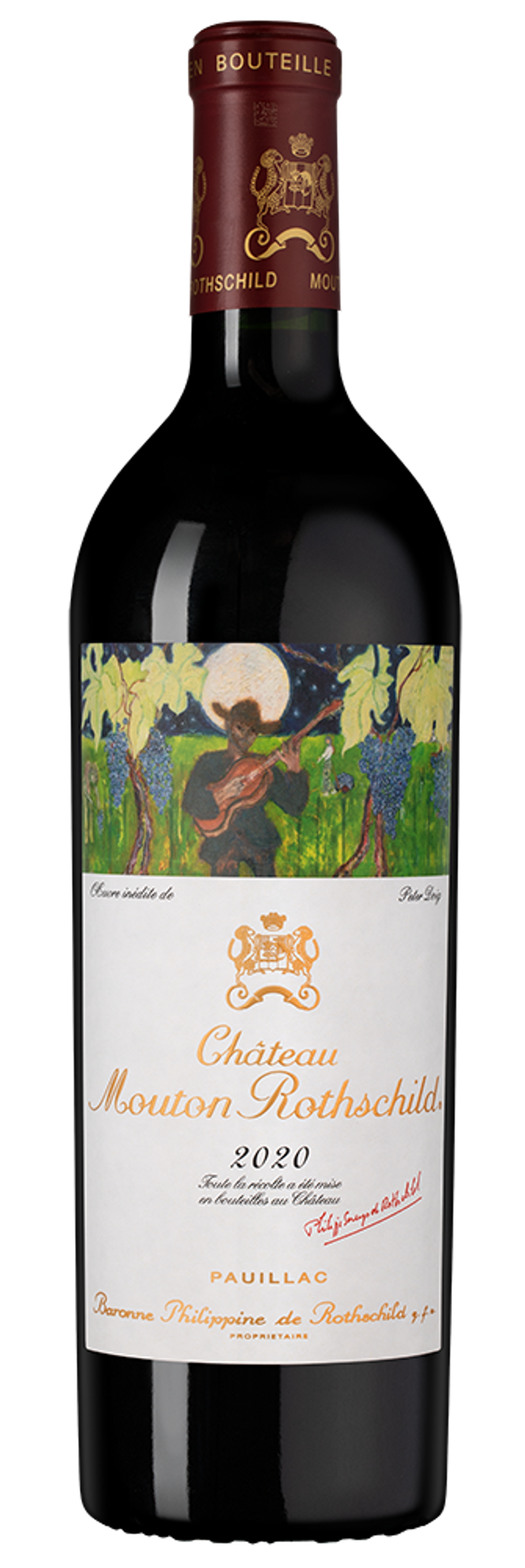 Вино Chateau Mouton Rothschild Pauillac Grand Cru Classe 2020 0,75 л.