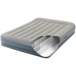 Кровать надувная Pillow Rest Queen Mid-Rise,203*152*30 см,встроенный насос 220В,Intex (64118ND)