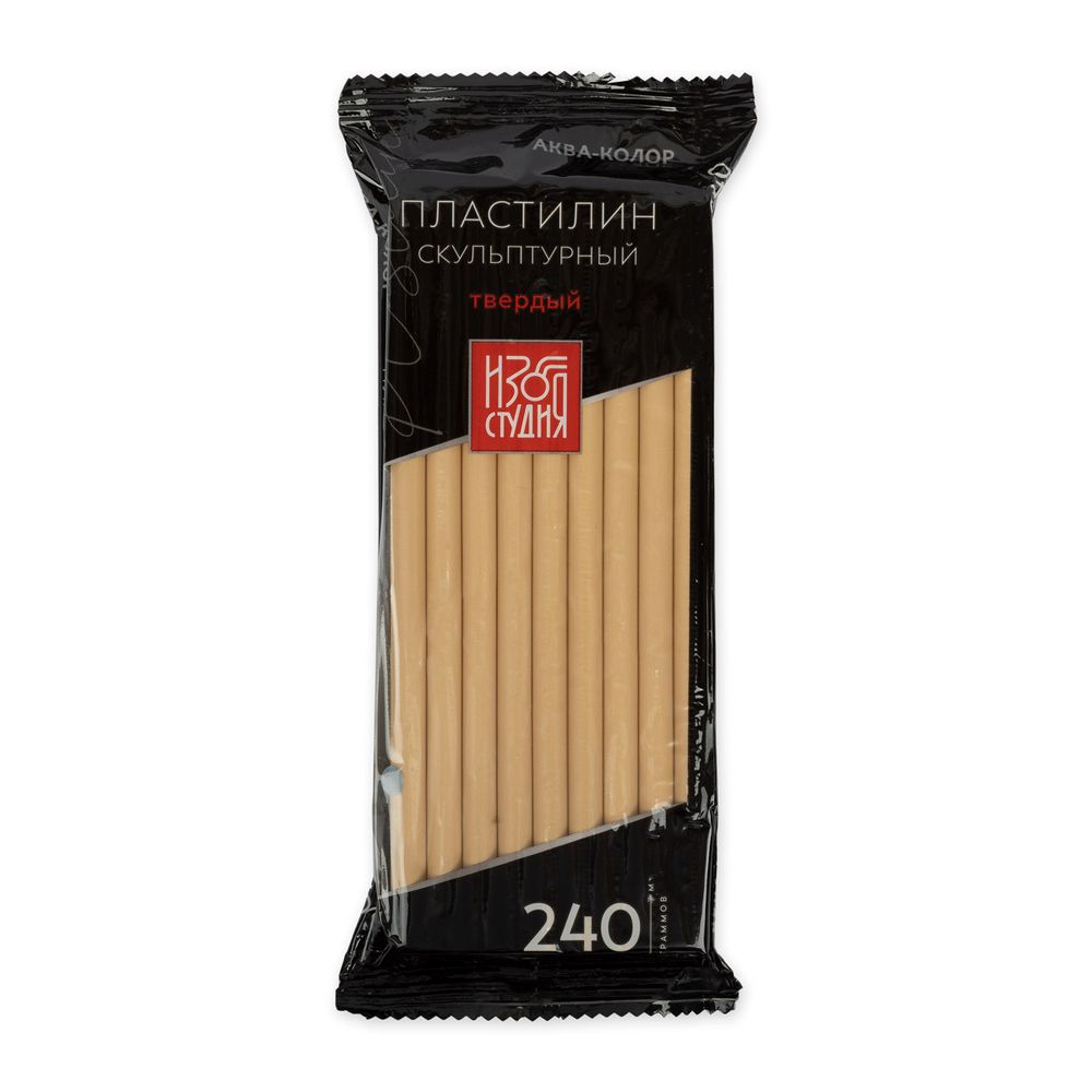 Пластилин скульптурный Аква-колор IZO-SP-240 Изостудия 240 г, 5 шт, 8 телесный твердый