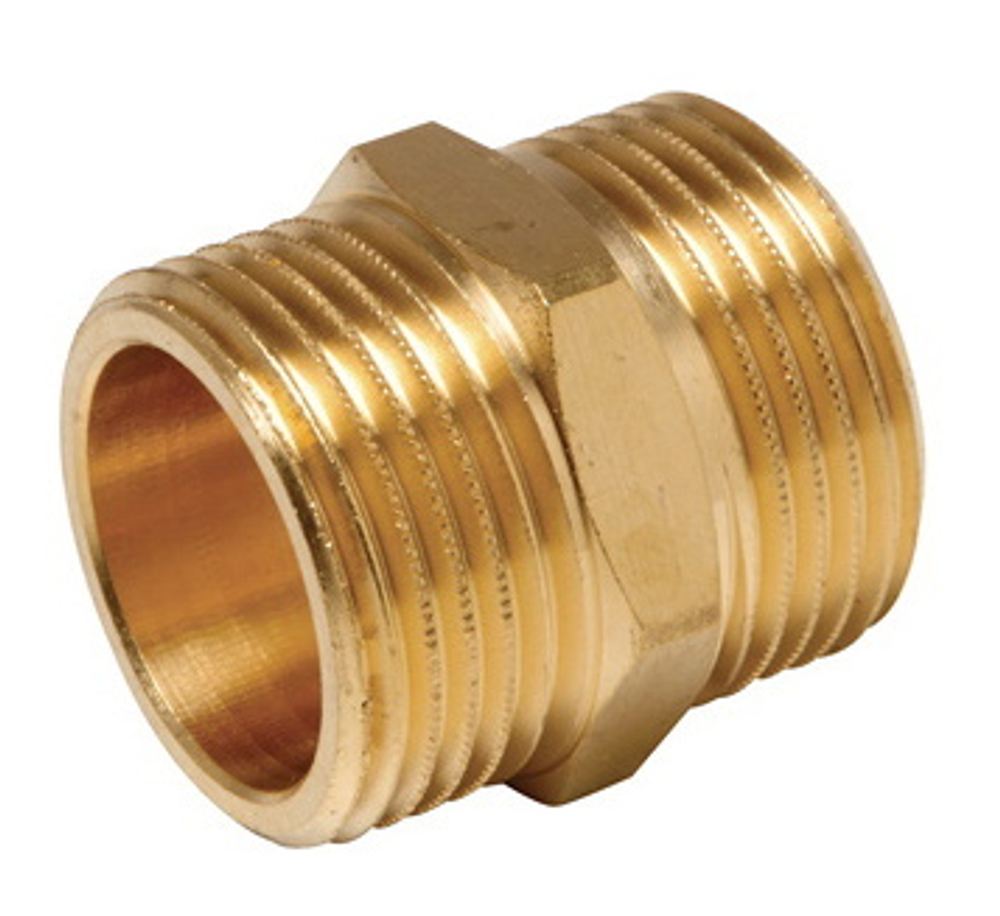 Ниппель латунный UNIPUMP 1" нр х 1" нр