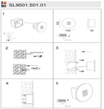 Светодиодная подсветка ST Luce VISANO SL9501.501.01, 1W 4000K