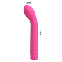 Розовый вибратор с увеличенной головкой 16,6см Pretty Love Logan BI-014764-1